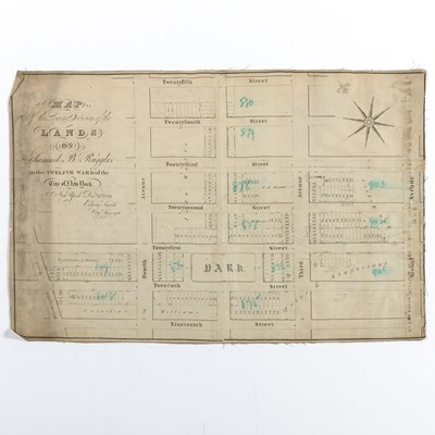 Lot 244 - Original plan for Gramercy Park by Samuel B. Ruggles