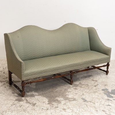 Lot 178 - Teal Upholstered Sofa