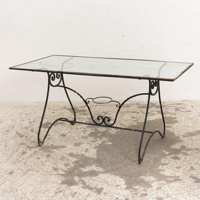 Lot 180 - Painted Metal Outdoor Table