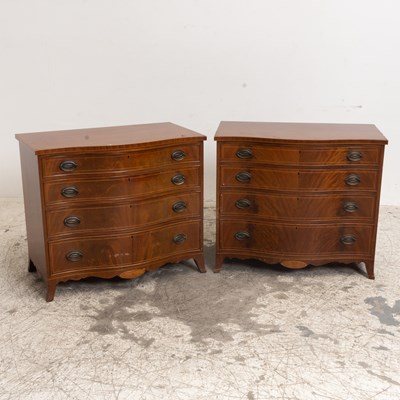 Lot 187 - Pair of Mahogany Chest of Drawers