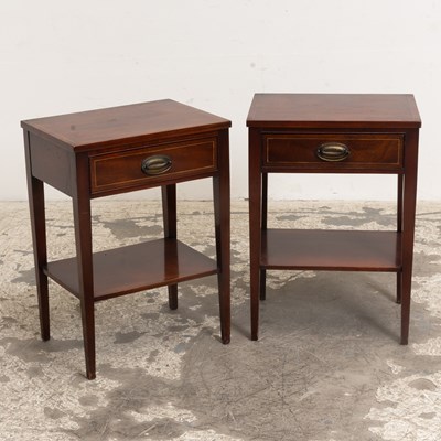 Lot 190 - Pair of Mahogany Nightstands