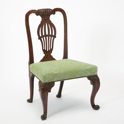 Lot 292 - George II Carved Mahogany Upholstered Side Chair