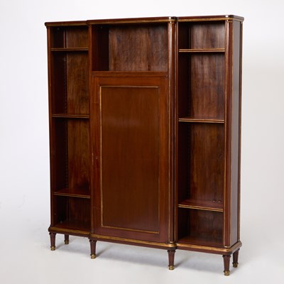 Lot 290 - Louis XVI Style Mahogany Bookcase Cabinet