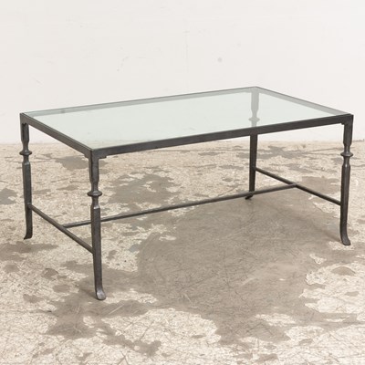 Lot 197 - Metal Glass Top Coffee Table