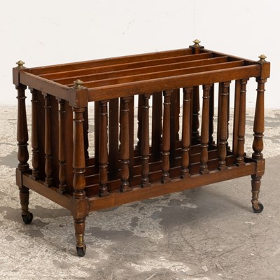 Lot 200 - Regency Style Oversized Mahogany Canterbury