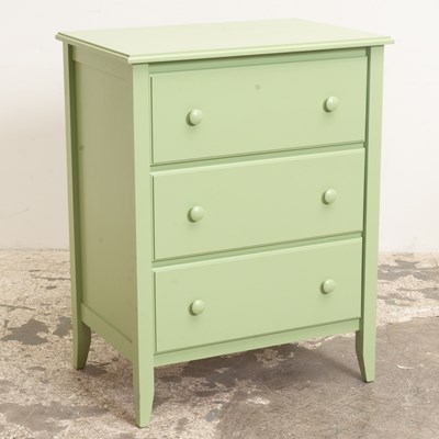 Lot 262 - Green Painted Chest of Drawers
