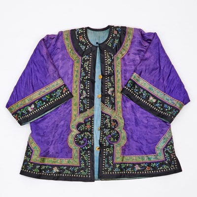 Lot 105 - A Chinese Brocade Silk Lady's Winter Jacket