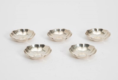 Lot 215 - Set of Five Tiffany & Co. Sterling Flower-Form Dishes