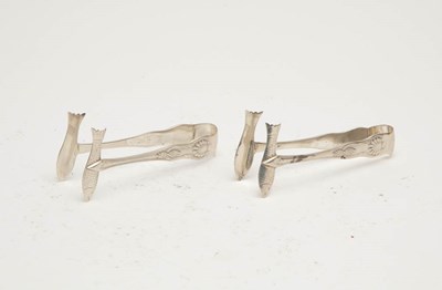 Lot 218 - Pair of Sterling Fish End Tongs