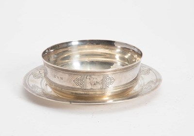 Lot 219 - Tiffany & Co. Sterling Etched Bowl