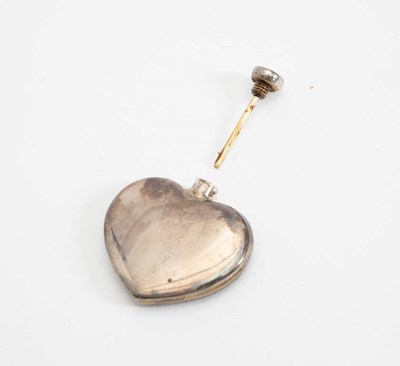 Lot 228 - Tiffany & Co. Sterling Heart Shaped Perfume Bottle