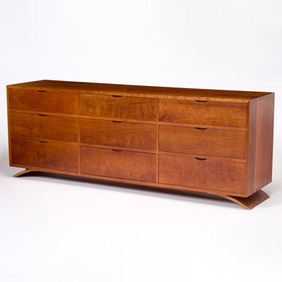 Lot 421 - Thomas Moser Cherry Long Chest of Drawers