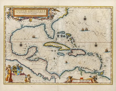 Lot 206 - Blaeu's map of Florida and the Caribbean