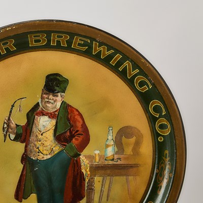 Lot 186 - A Collection of Ten American Lithographed Tin Collector's Trays