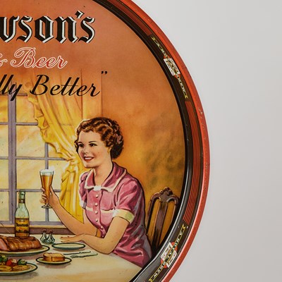 Lot 186 - A Collection of Ten American Lithographed Tin Collector's Trays