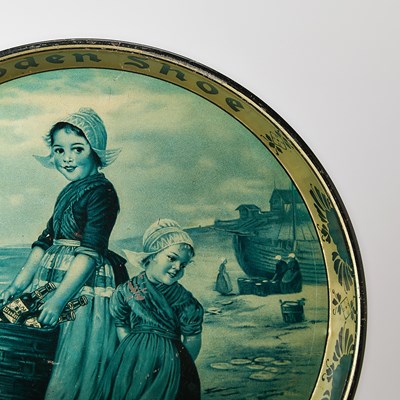 Lot 186 - A Collection of Ten American Lithographed Tin Collector's Trays