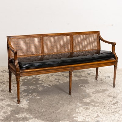 Lot 244 - Louis XV Style Cane-Back Settee