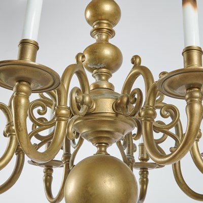 Lot 190 - Dutch Baroque Style Brass Chandelier