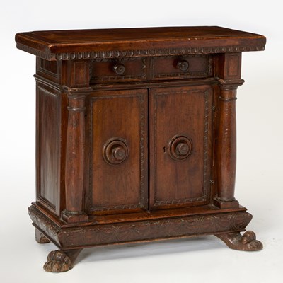 Lot 231 - Italian Renaissance Walnut and Beechwood Cabinet
