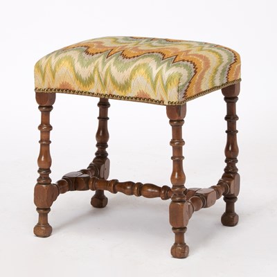 Lot 333 - Louis XIII Turned Walnut Stool