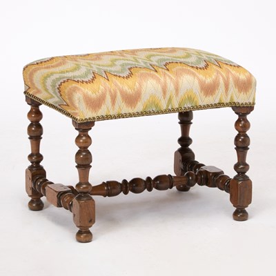 Lot 331 - Louis XIII Turned Walnut Stool