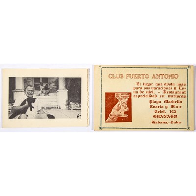 Lot 99 - Excellent photographs of Hemingway in Cuba