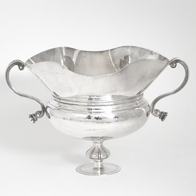 Lot 129 - Pamploni Sterling Silver Two-Handled Vase
