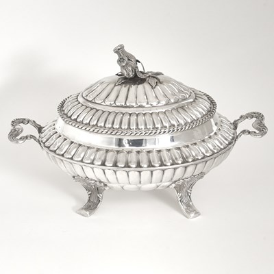 Lot 130 - Italian Silver Covered Soup Tureen