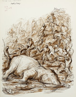 Lot 176 - Seven John Groth drawings