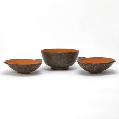 Lot 116 - Three Large Chinese Han-Style Painted Pottery Articles