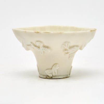 Lot 200 - A Chinese Dehua Porcelain Libation Cup
