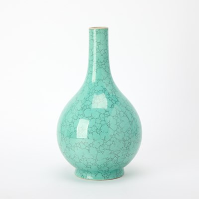 Lot 209 - A Chinese Turquoise Glazed Porcelain Vase
