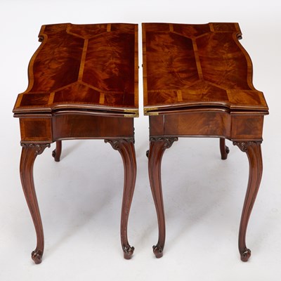 Lot 450 - Pair of George III Mahogany Card Tables