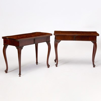 Lot 450 - Pair of George III Mahogany Card Tables