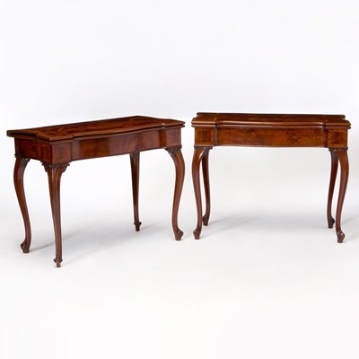 Lot 450 - Pair of George III Mahogany Card Tables