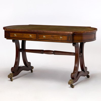 Lot 475 - Regency Gilt-Metal Mounted Mahogany Library Table