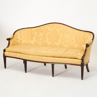 Lot 455 - George III Style Mahogany Sofa