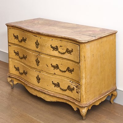Lot 69 - Italian Rococo Painted Chest of Drawers