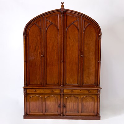Lot 516 - William IV Neo-Gothic Mahogany Cupboard