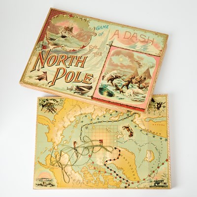 Lot 193 - A late-nineteenth century board game inspired by the recent Arctic voyages of Byrd and others