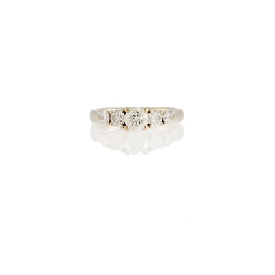 Lot 1198 - White Gold and Diamond Ring