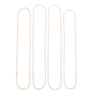 Lot 1201 - Four Baroque Cultured Pearl Necklaces