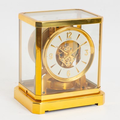 Lot 219 - Jaeger-LeCoultre Brass and Glass Atmos Clock