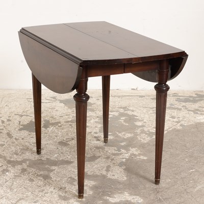 Lot 263 - Empire Style Mahogany Drop-Leaf Table