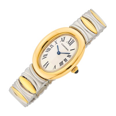 Lot 87 - Cartier Stainless Steel 'Baignoire' Wristwatch, Ref. 2766