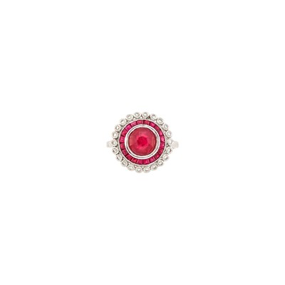 Lot 58 - White Gold, Ruby and Diamond Ring