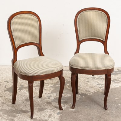 Lot 290 - Pair of Ballon-Back Side Chairs