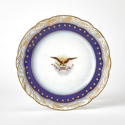 Lot 252 - A breakfast plate from the Benjamin Harrison White House service