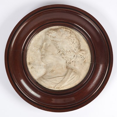 Lot 478 - Italian Renaissance White Marble Portrait Relief of a Lady