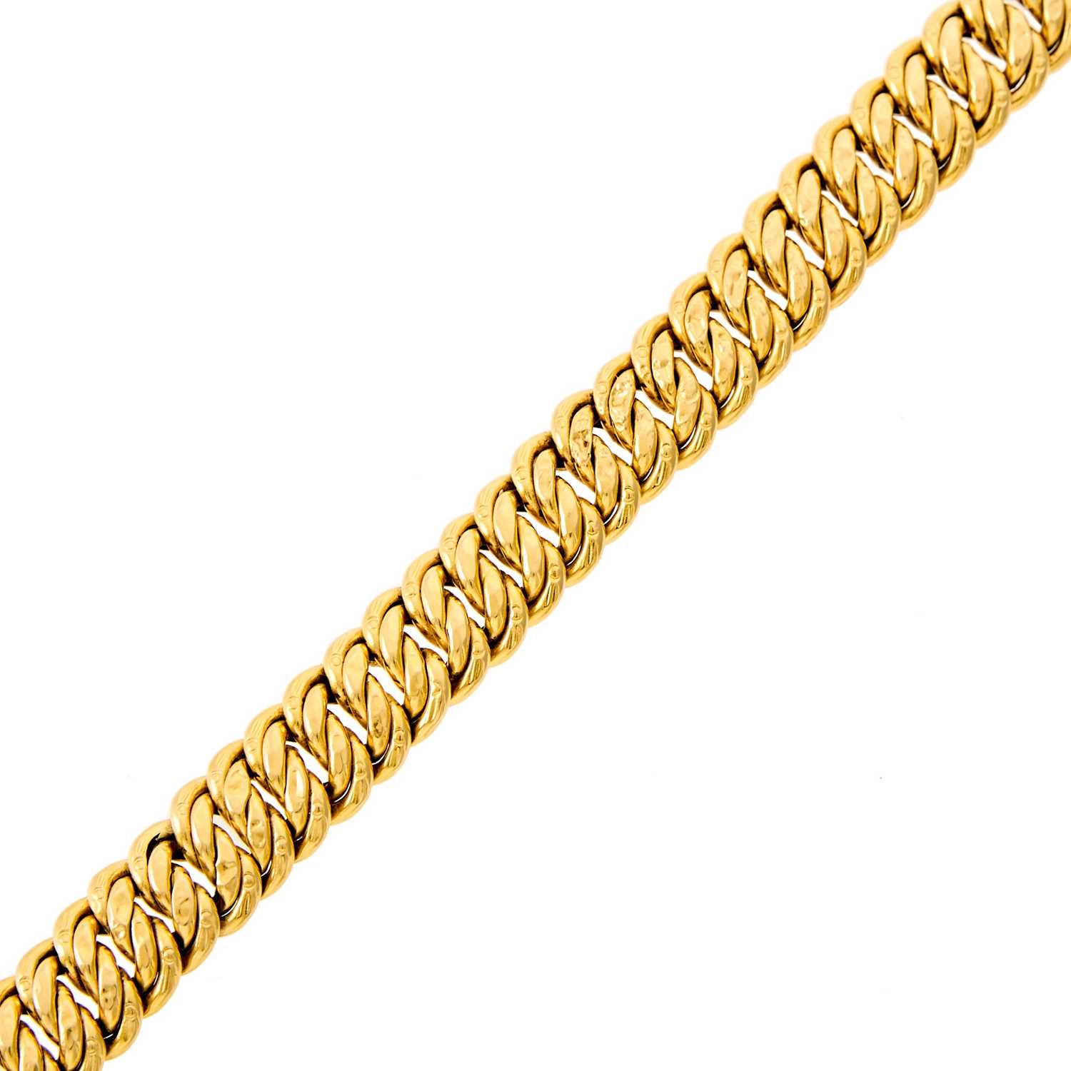 Lot 1023 - Gold Link Bracelet